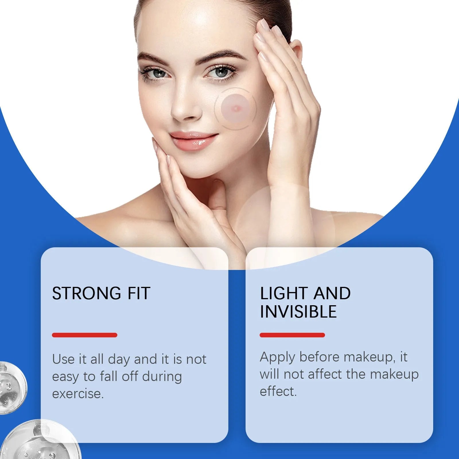 216 acne patches with tea tree oil and vitamin E formulation for facial blemish treatment