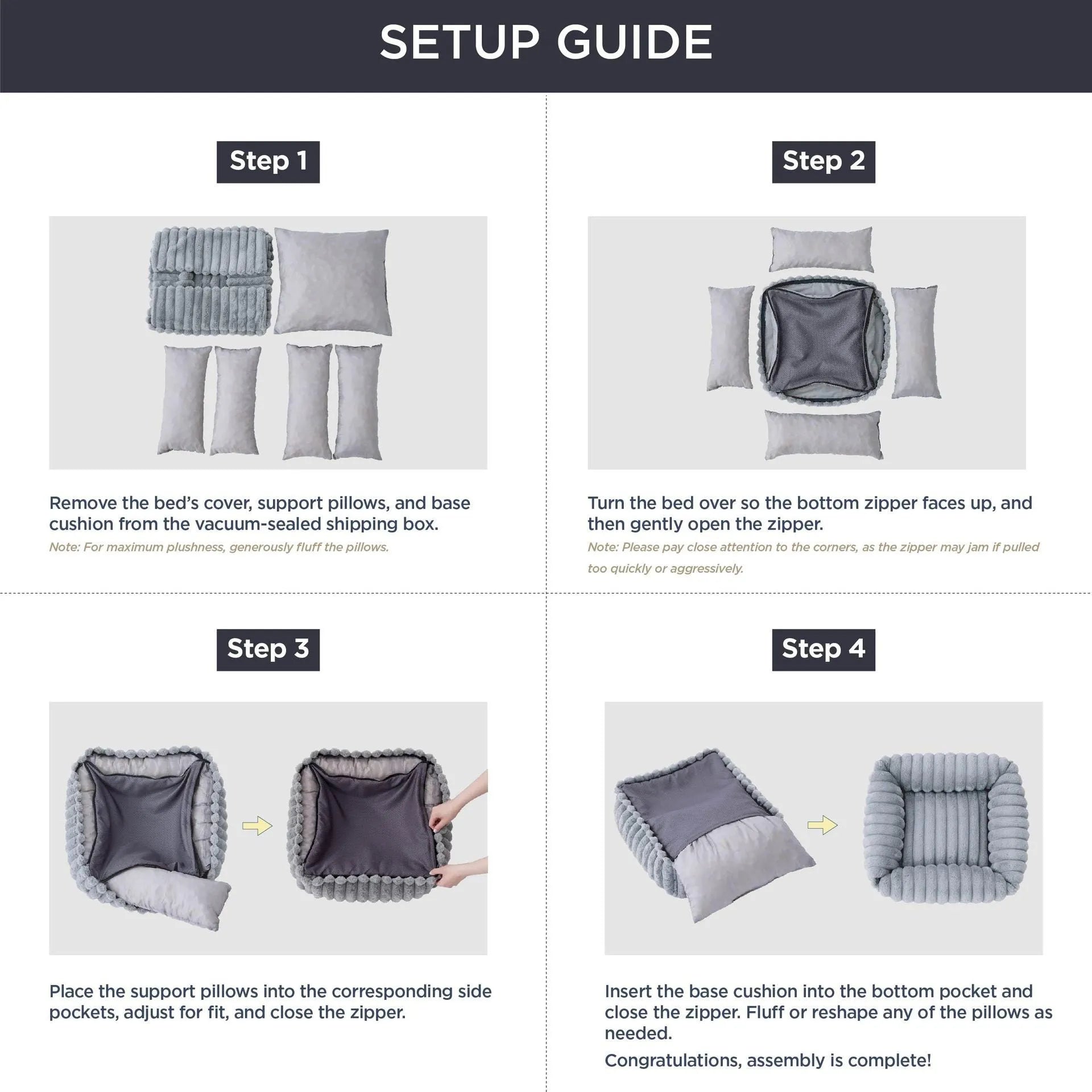A raised winter pet bed for cats or dogs with a soft cushion, shown in a neutral colour.