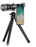 APEXEL black mobile telephoto lens with 36x magnification for smartphone photography