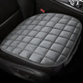 Winter car cushion without backrest in plush material, two-seat style, beige colour