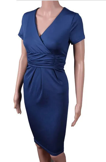 Pregnant women's stretch dress in acrylic knit, available in red, for maternity wear