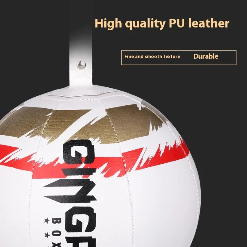 Hanging boxing speed ball for reaction training in black, black and green, or white colour options