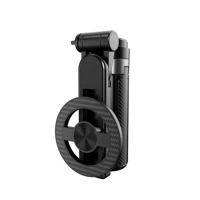 T20C mini magnetic selfie stick with Bluetooth handle and alloy body for universal smartphone use