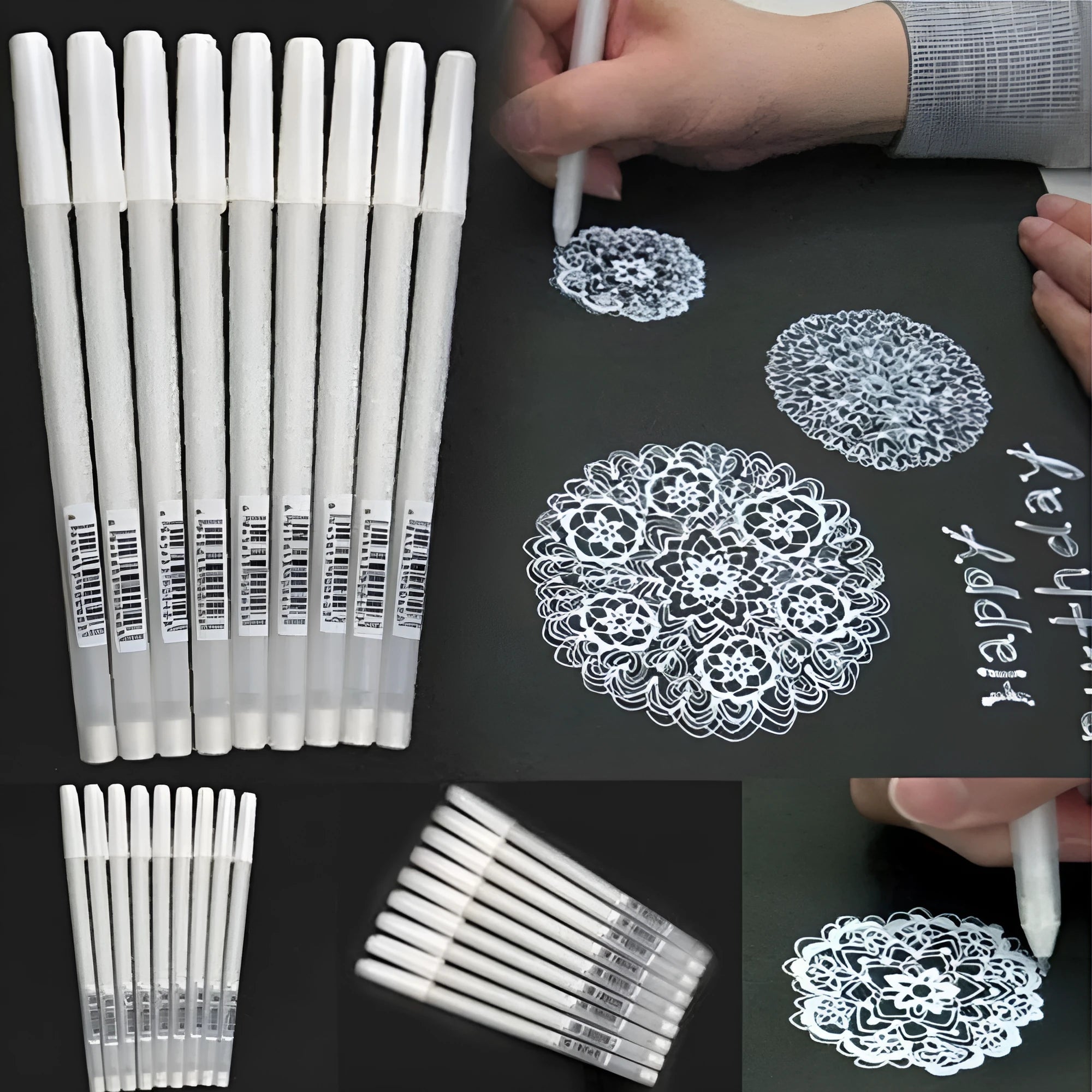 Touchnew highlight pen with 0.8mm tip for black card decoration in golden, silver or white