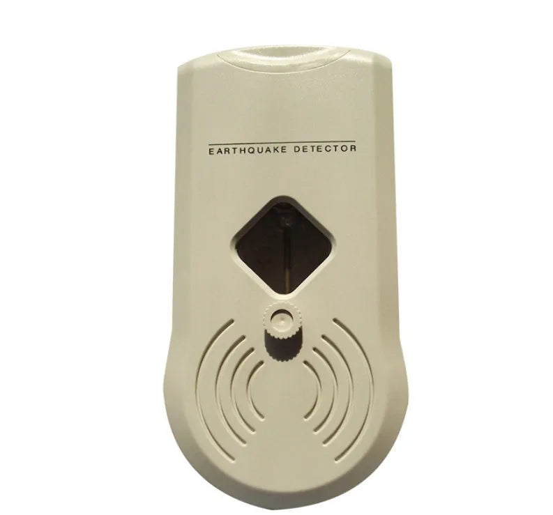 L2000 earthquake alarm detector, a small standalone seismic warning device requiring a 9-volt battery.