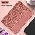 Square hat touch Bluetooth wireless charging keyboard in one of eight colour options on a desk