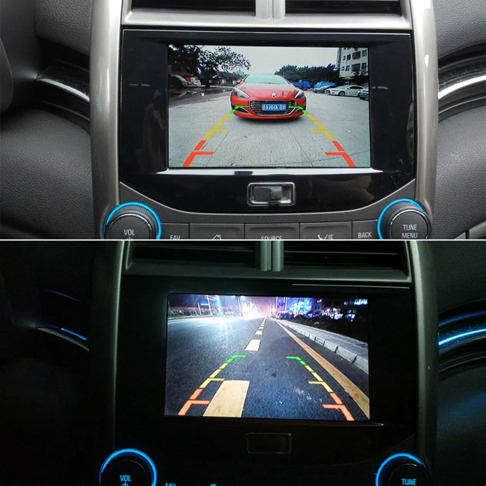 HD night vision waterproof reversing camera for 12V cars with metal shell and 6m cable