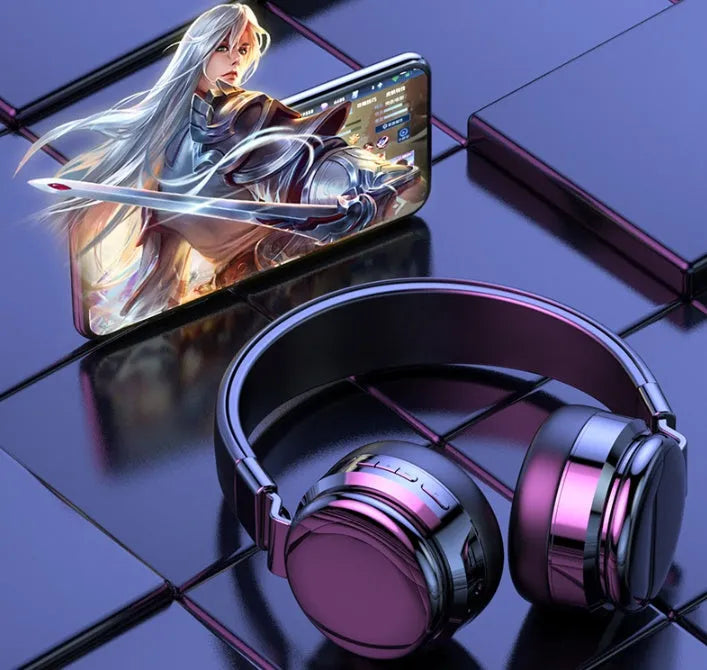 Black R10 wireless Bluetooth headset with Bluetooth 5.0 and 30 hour playtime