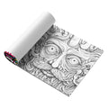 Acid tour coloured painting book with 200mm length on paper surface