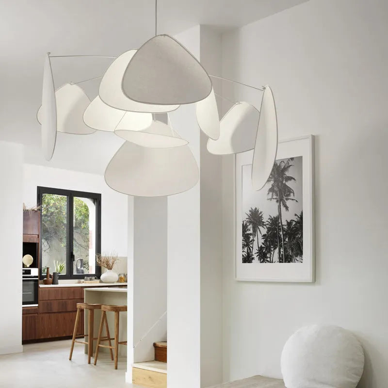 Simple modern copper crystal branch ceiling lamp with iron frame 100cm diameter