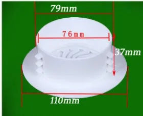 Plastic air-conditioning hole cover kit with multiple size options for wall penetration sealing