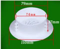 Plastic air-conditioning hole cover kit with multiple size options for wall penetration sealing