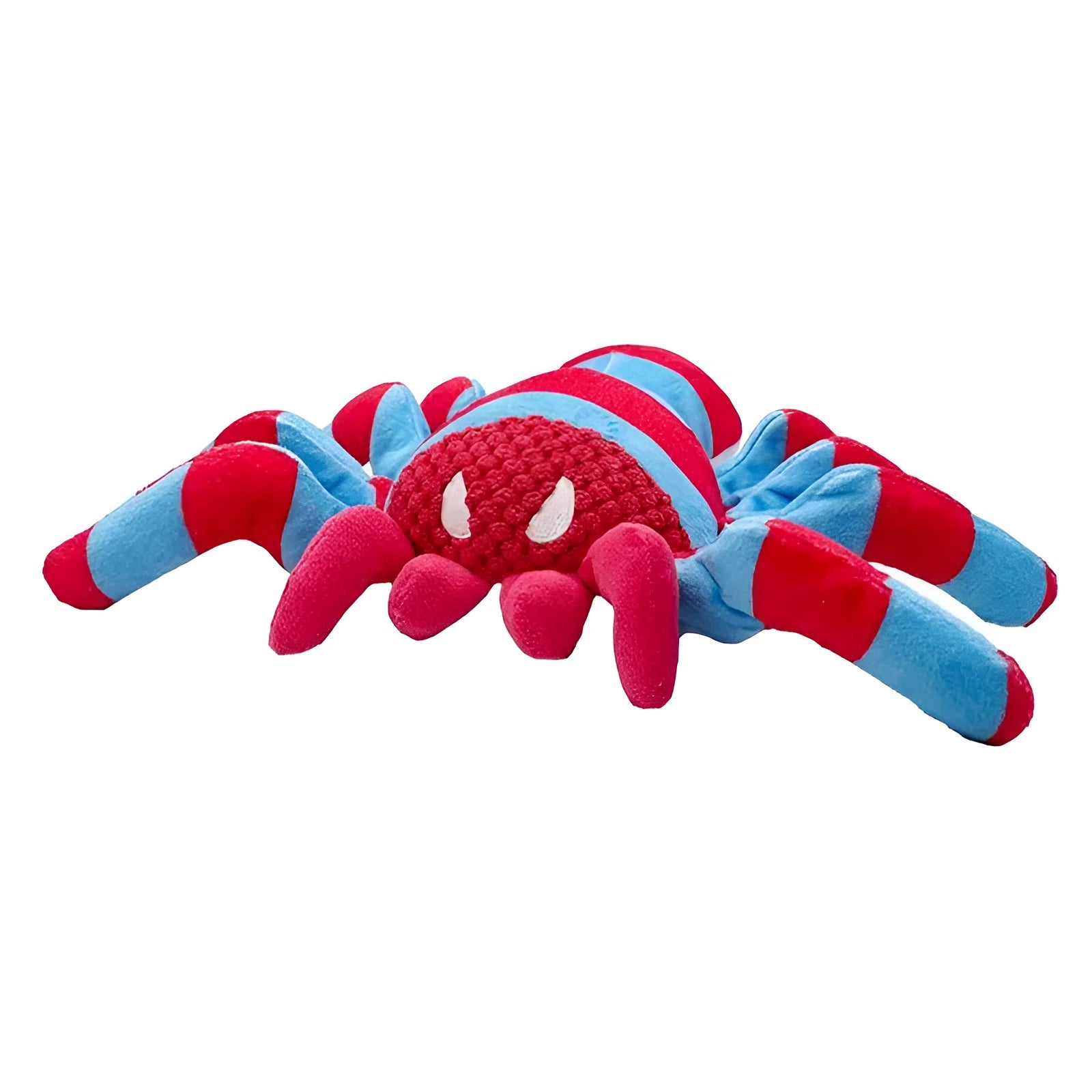 Red bite-resistant teddy dog toy for medium and large breeds on a plain background.