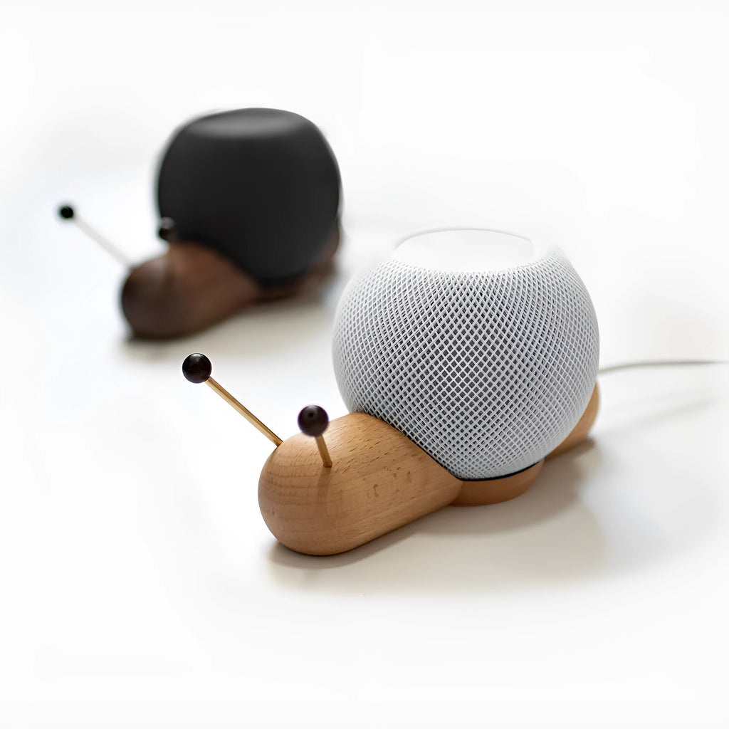Khaki brown non-slip desktop bracket for Apple HomePod Mini smart speaker