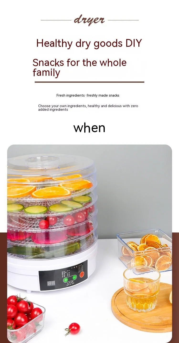7-layer stainless steel food dehydrator with UK plug for home fruit and vegetable drying