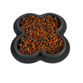 Silicone pet licking pad slow feeder mat with textured surface and non-slip base