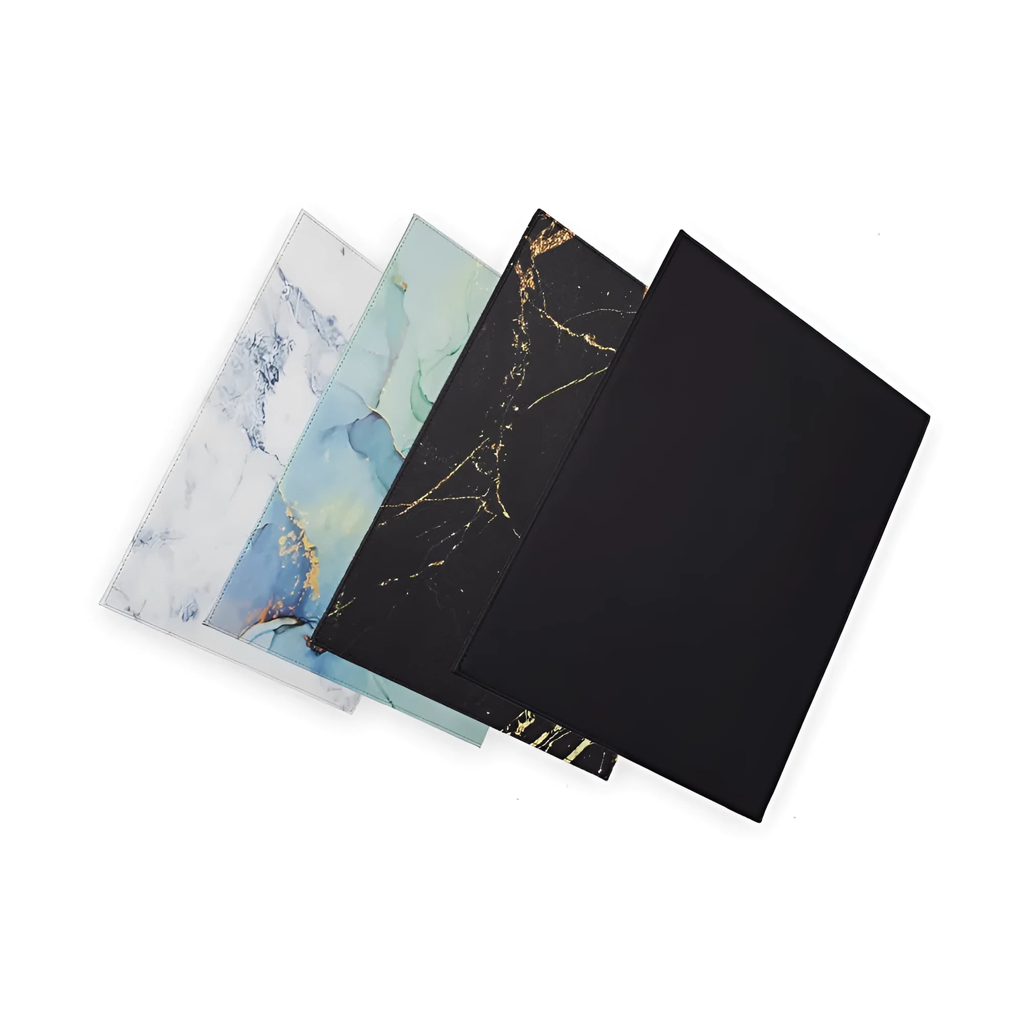 Anti-radiation printing tablet pad for desks in black, blue, green, and black gold colours