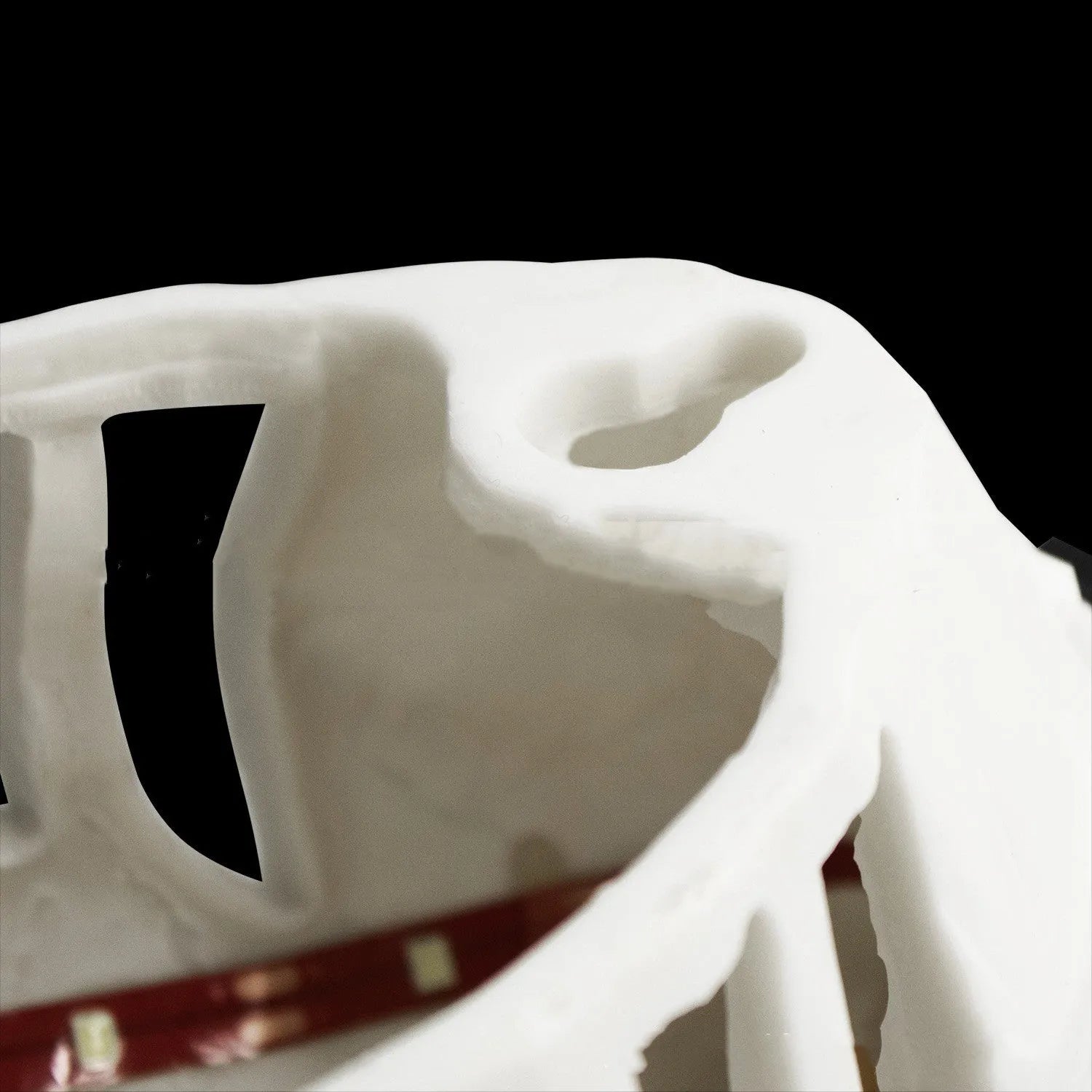 Eagle-shaped wall lamp with 3D printed resin body and projector lighting