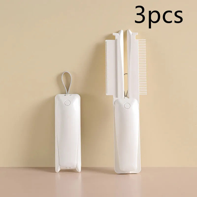ABS plastic pet grooming brush for dogs and cats with floating hair removal and massage functions