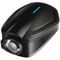 F2 black USB rechargeable wireless car welcome light unit showing front illumination