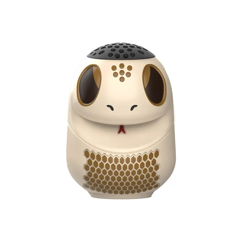 TK900 White wireless Bluetooth speaker with LED lighting on compact plastic housing