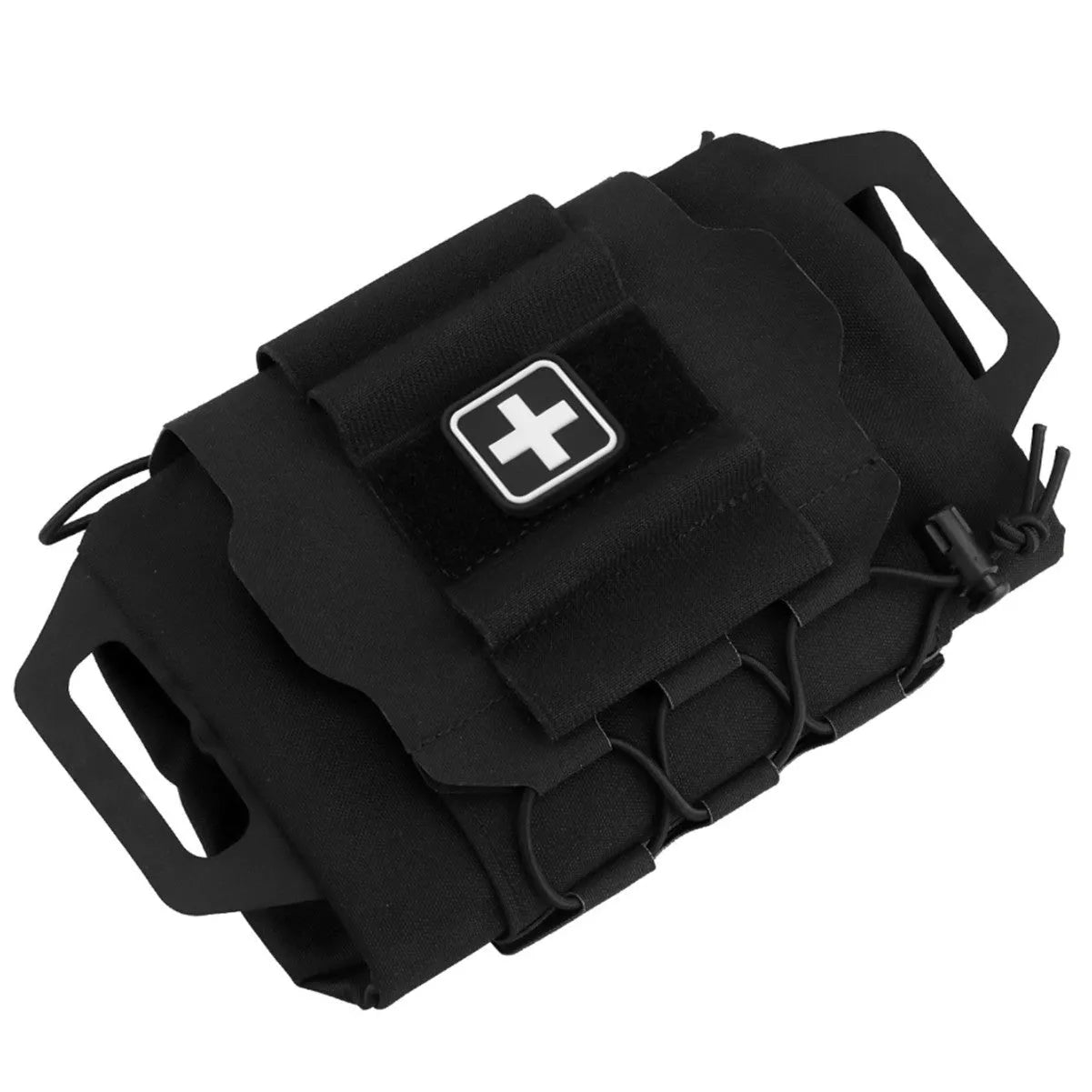 Nylon tactical first aid kit with one-handed pull-and-pull split quick deployment