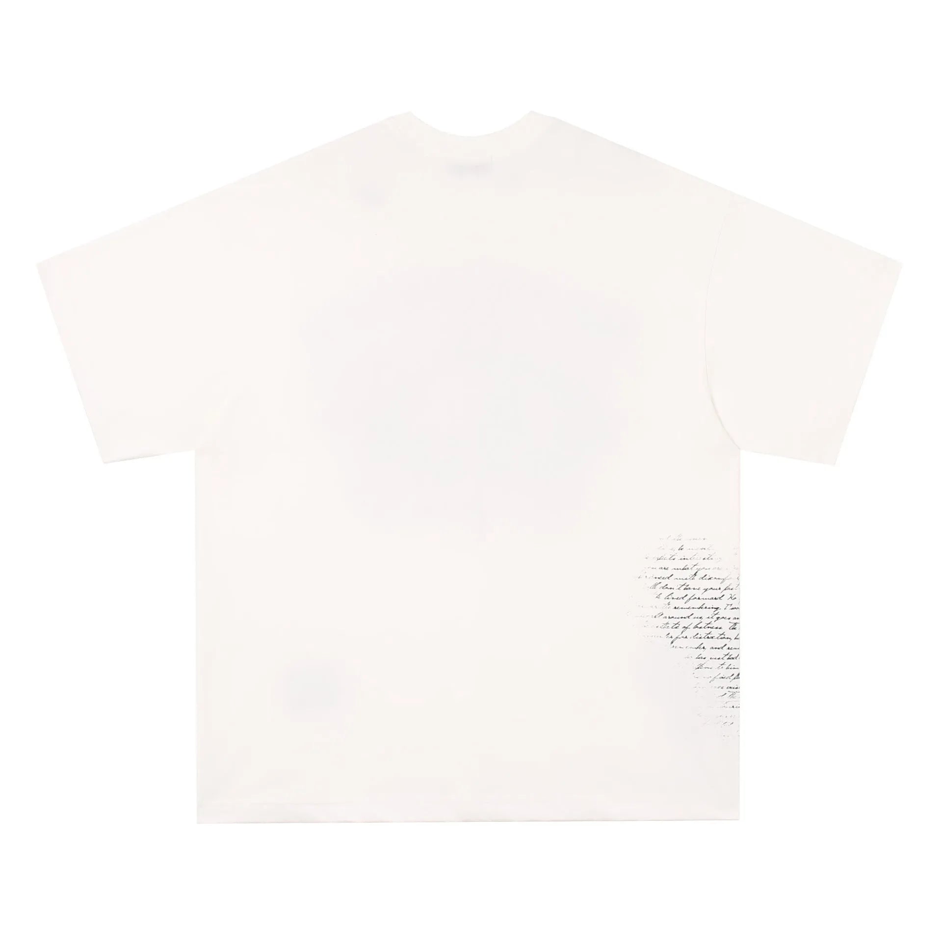 White and black pure cotton T-shirt with retro hip hop gothic letter print, short sleeves.