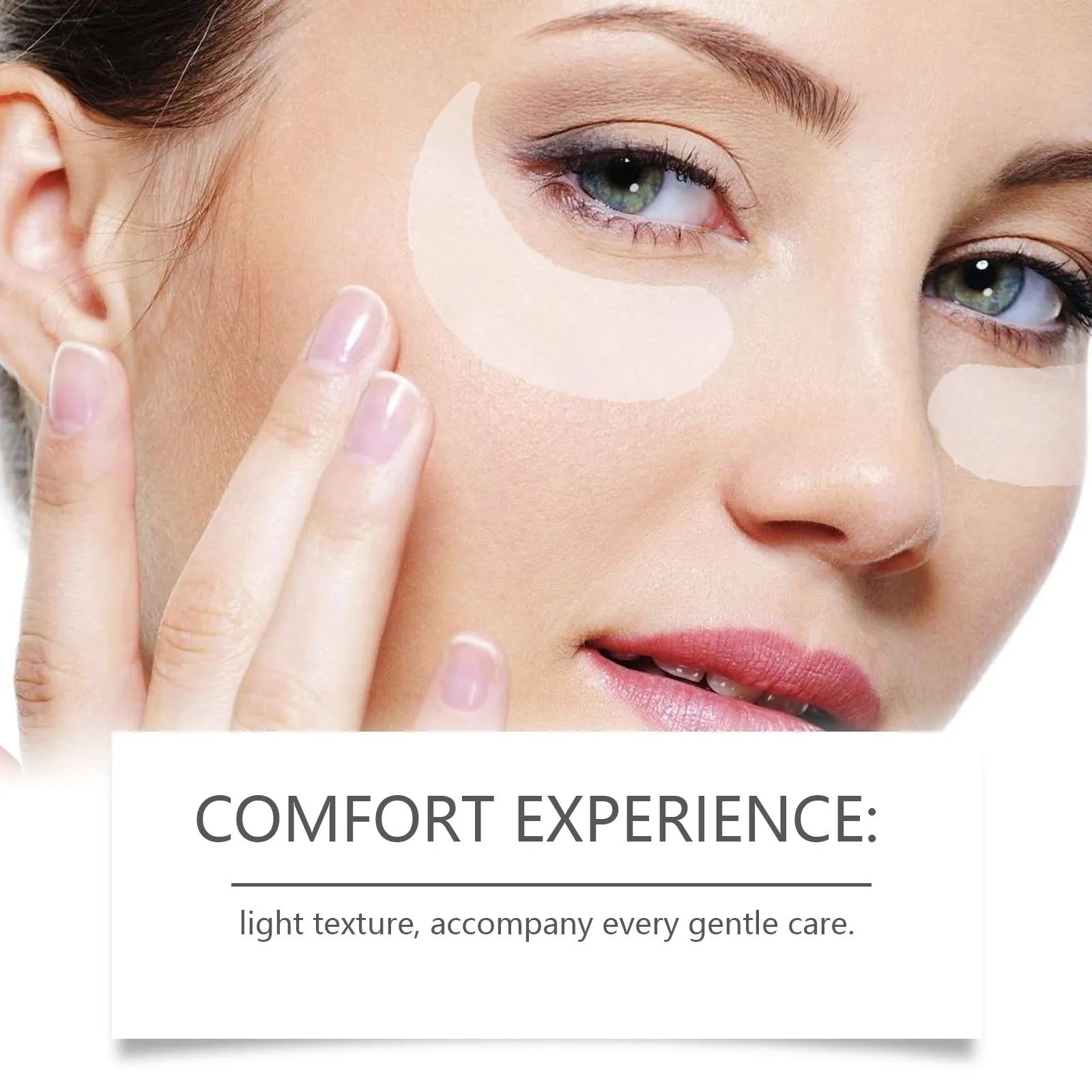 Single pair of Elastic Eye Care microneedle patches for under-eye wrinkle treatment.