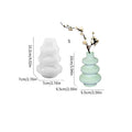 Three layer circle vase silicone cake mould with irregular shape in two size options