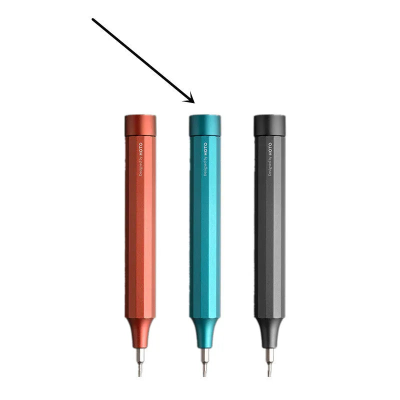 24-in-1 precision screwdriver set for electronic repair with aluminium alloy body and magnetic bit storage