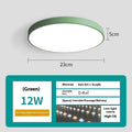 Ultra-thin 22cm 12W LED ceiling light with remote dimming in white trim