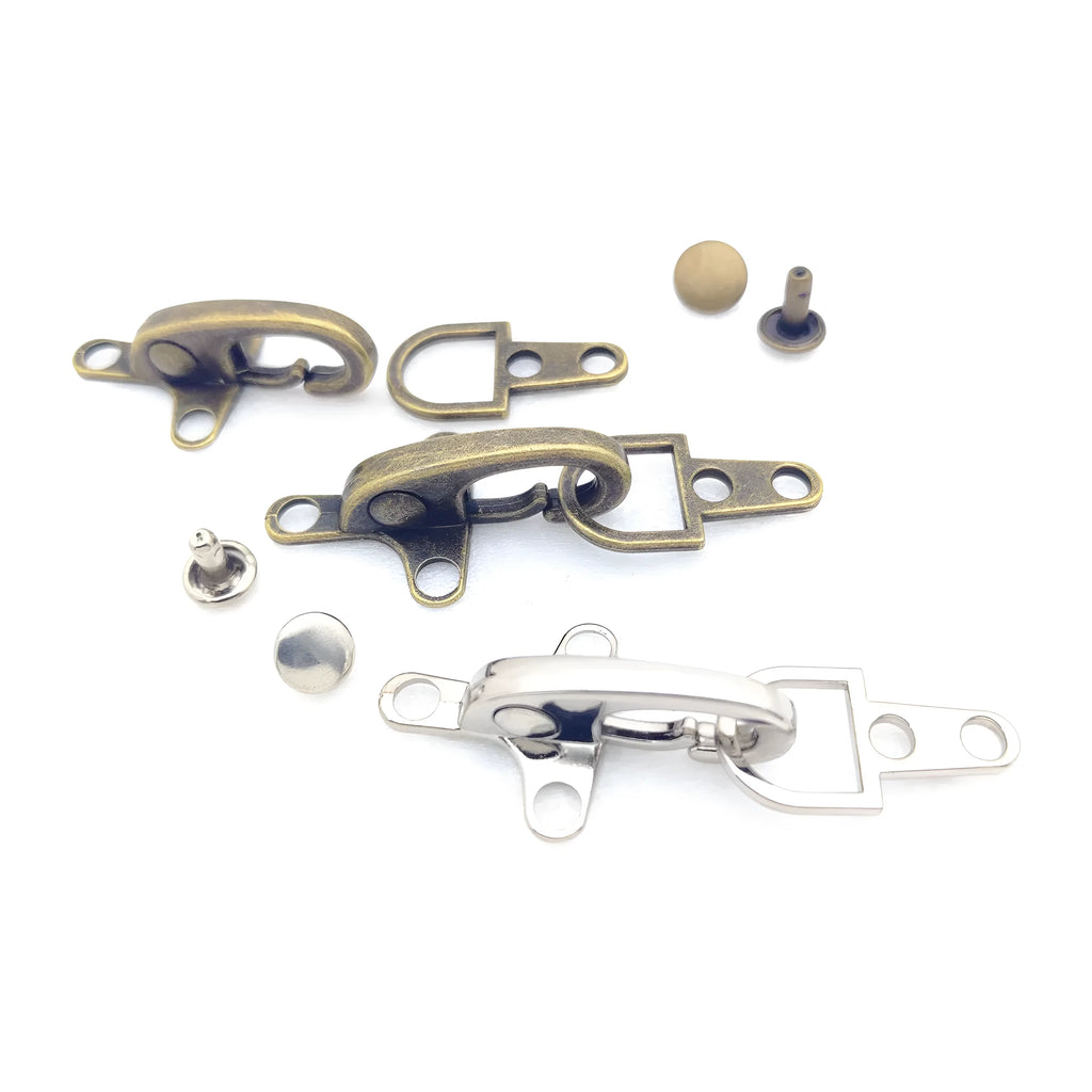 Zinc alloy aircraft buckle decoration in bronze, gold, gun, or silver finish, measuring 5.85 cm.
