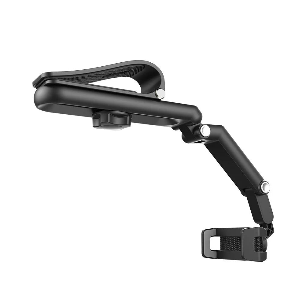 Multifunctional car sun visor mount in green or grey, ABS and PC, for general car use and rear seat shots