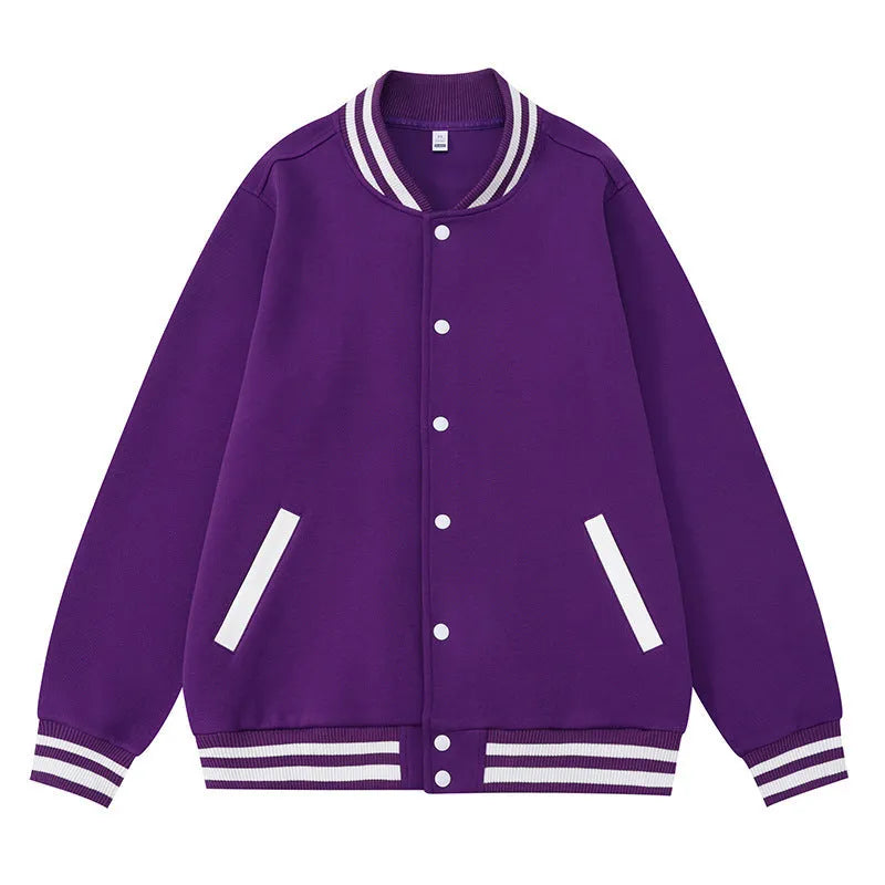 Cotton thickened sports overalls coat for winter, sizes S to 6XL, shown in one of seven colours