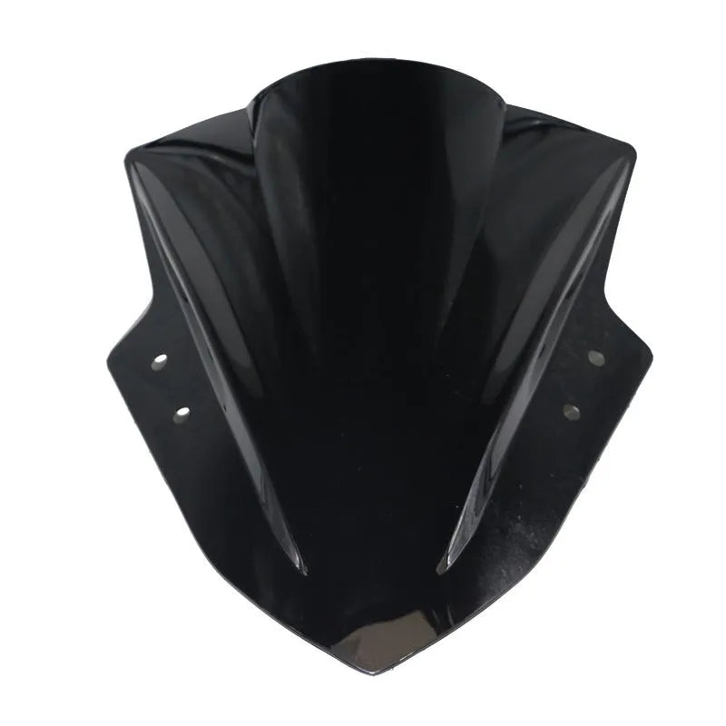 4mm plexiglass motorcycle windshield for street modification, universal fit, black or transparent screen
