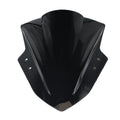 4mm plexiglass motorcycle windshield for street modification, universal fit, black or transparent screen