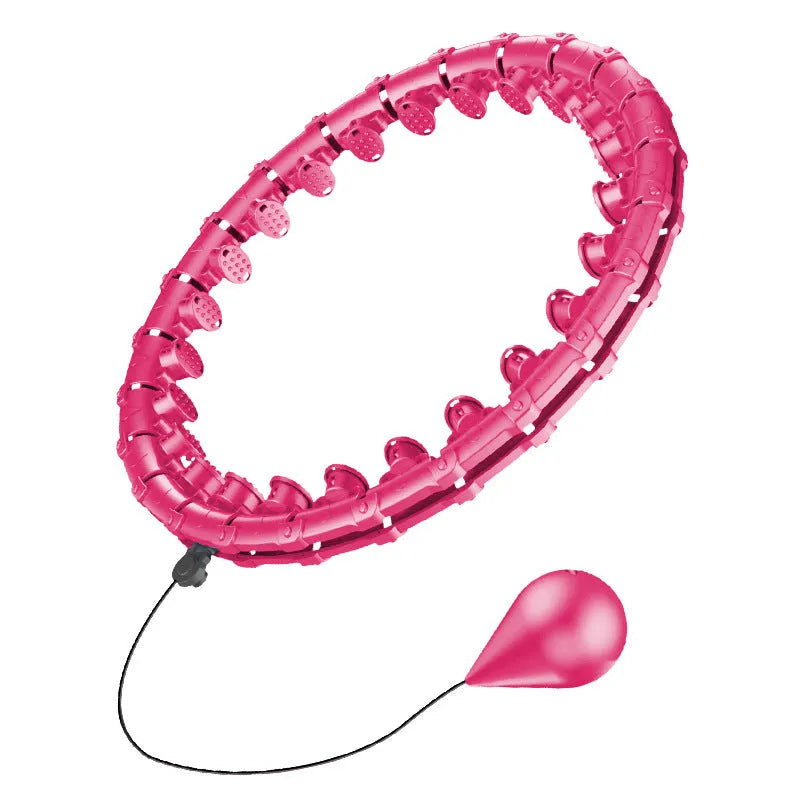 ABS plastic massage soft ball in pink colour with detachable design for fitness use
