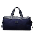 Large capacity oxford cloth messenger bag in black, blue, or khaki colours with breathable lining
