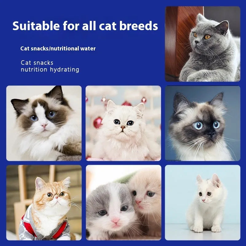 Nutritious Cat Strips 16g wet food snack for cats, chicken and egg yolk flavour, individual pack