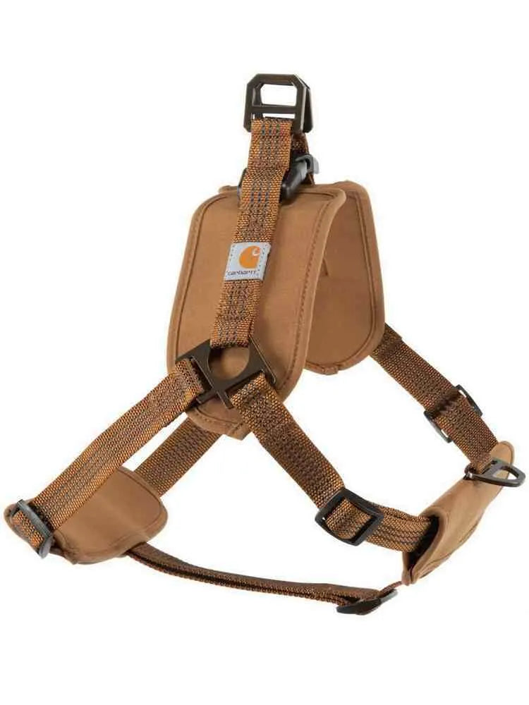 Dog chest strap training belt with reflective hand holding rope in sports style, showing M L XL size options