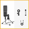 PM461 condenser microphone with tripod and shock rack for computer and mobile phone recording