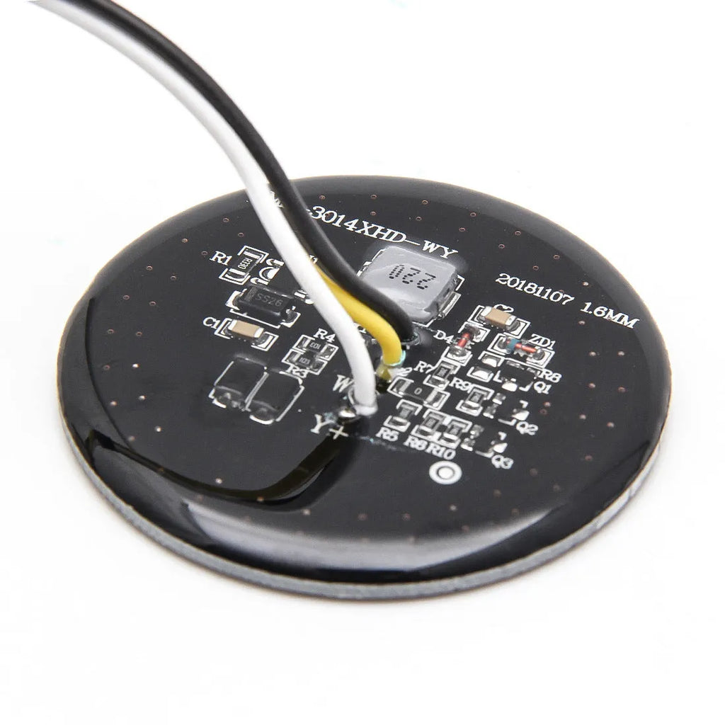 Harley motorcycle 12V LED turn signal light with rubber gel plate, 6500K, front or rear fitment