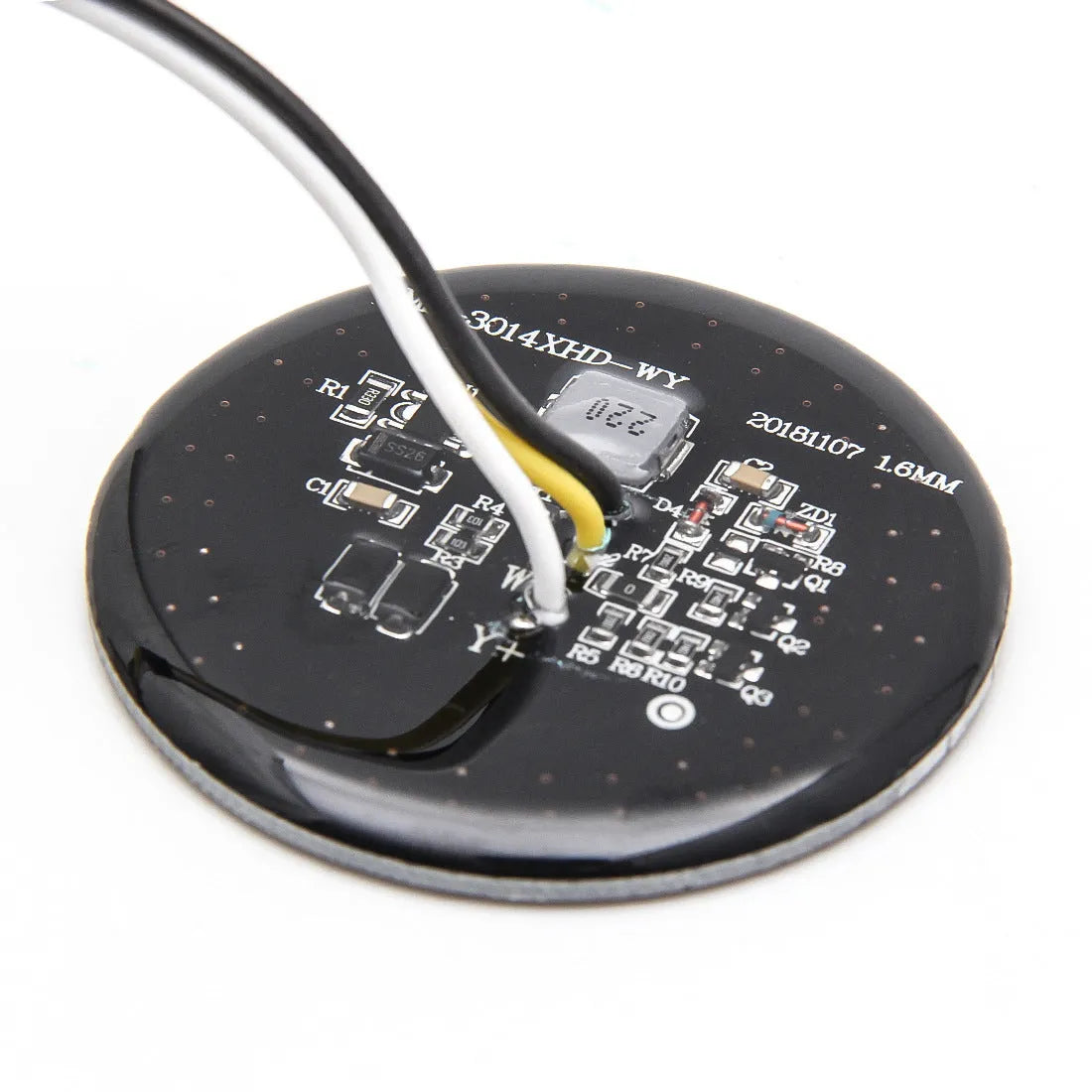 Harley motorcycle 12V LED turn signal light with rubber gel plate, 6500K, front or rear fitment