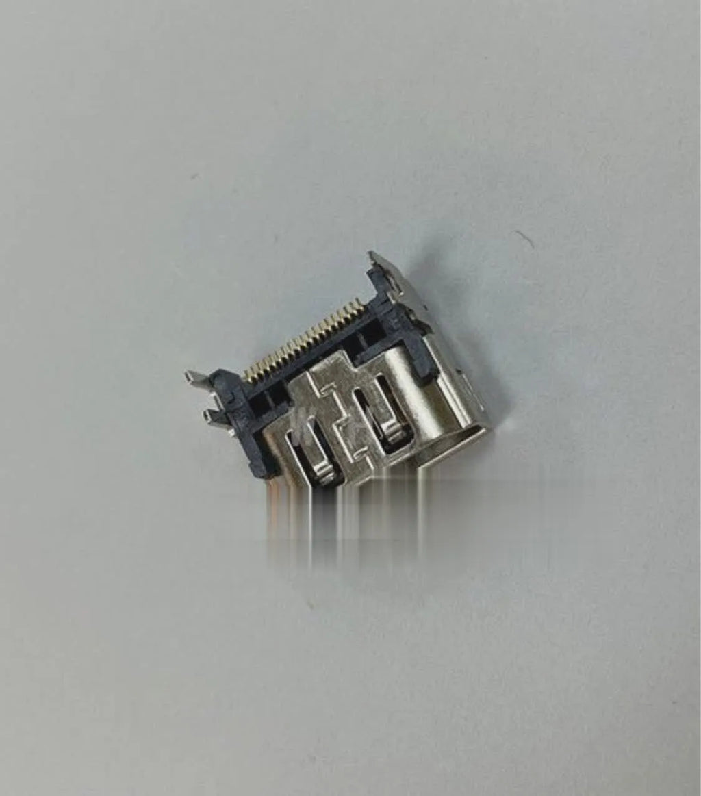Silver HDMI host interface socket for game machine accessories with metal construction