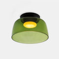 Nordic designer LED ceiling light in emerald green for household use
