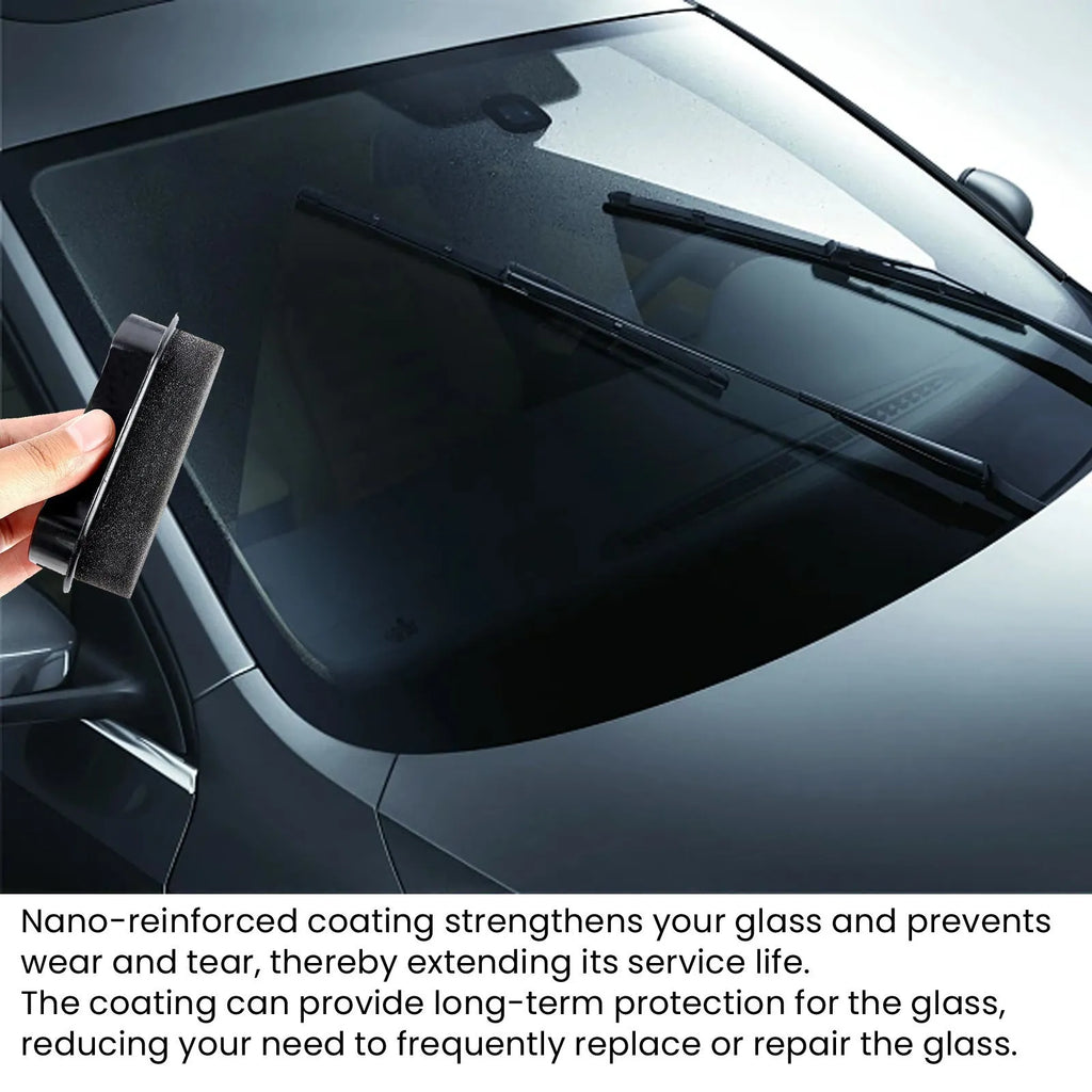 A single car cleaning sponge tool with a sponge head and handle for cleaning car windshields and windows.