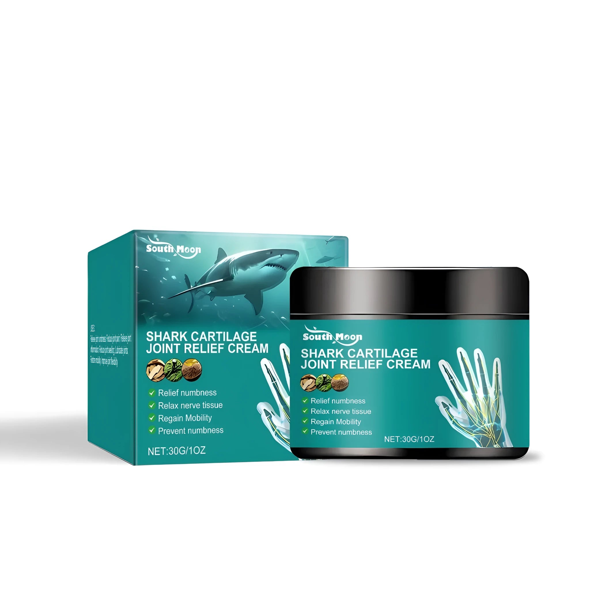30g tube of cartilage joint repair cream with shark cartilage and mint leaf active ingredients