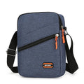 Ultra light Oxford cloth crossbody commuter bag in silver grey, black or navy blue.