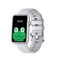 Aluminium alloy smart watch with colour touchscreen on a TPU strap, showing Bluetooth call and temperature monitoring.