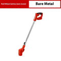 Handheld portable weeding machine with bare metal body in choice of colours.